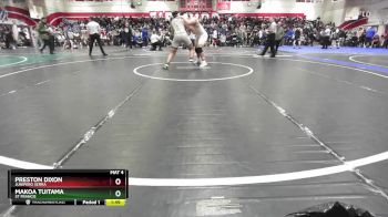 215 lbs Champ. Round 2 - Preston Dixon, Junipero Serra vs Makoa Tuitama, St Francis