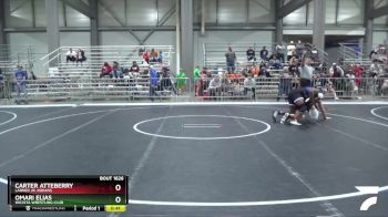 215 lbs Cons. Semi - Carter Atteberry, Larned Jr. Indians vs Omari Elias, Wichita Wrestling Club