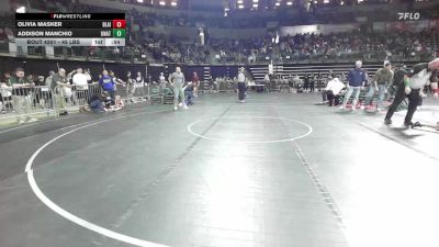 45 lbs Semifinal - Olivia Masker, Blairstown Wrestling Club vs Addison Manchio, Unattached