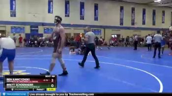 285 lbs Quarterfinal - Brett Schoenherr, University Of Wisconsin-Platteville vs Ben Kawcyznski, University Of Wisconsin-La Crosse