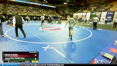 138 Class 4 lbs Quarterfinal - Aidan Schoen, Lafayette (Wildwood) vs Jonathon Perryman, Lebanon