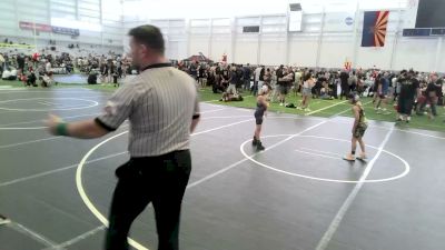 61 lbs Consi Of 4 - Jaxson Cole, Yucaipa Thunder WC vs Adam Santillanes, Ranch Hand Wrestling