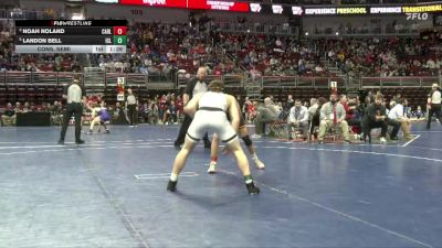 3A-175 lbs Cons. Semi - Landon Bell, Iowa City, Liberty vs Noah Noland, Carlisle