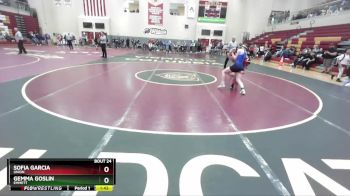120 lbs Champ. Round 1 - Sofia Garcia, Union vs Gemma Goslin, Emmett