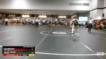 1A/2A 113 1st Place Match - Brady Adams, Crescent vs Jay Brower, High Point