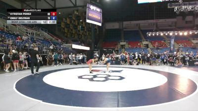 105 lbs Champ. Rd Of 16 - Kyrstan Perez, OK vs Emily Beltran, TX