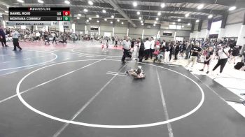 43 lbs Quarterfinal - Daniel Rojo, Los Bandidos vs Montana Coberly, Salem Elite Mat Club