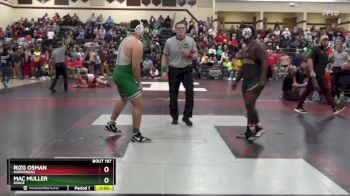 285 lbs Round 1 - Mac Muller, Osage vs Rizg Osman, Harrisburg