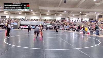 Girls 235 lbs Cons. Round 2 - Cheyenne Smith-Burkett, Knoxville Halls High School vs Anahi Alistun Segura, Gallatin High School