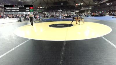 Boys 1A 120 lbs Cons. Round 2 - Colin Chandler, Elma vs Alex Gomez-Paz, Seton Catholic