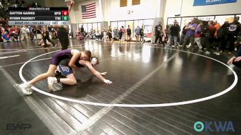 100 lbs 3rd Place - Dayton Garris, Mannford Pirate Youth Wrestling vs Ryder Padgett, Team Tulsa Wrestling Club