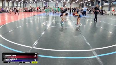 60 lbs Rd# 8 -10:15am Saturday - Amelia Thiel, Maryland Gold vs Paige Wright, Florida Elite