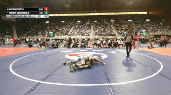 4A-120 lbs Cons. Semi - Izaius McDonald, Cheyenne East vs Kaijun Powell, Rock Springs
