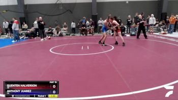 120 lbs Champ. Round 1 - Quenten Halverson, AK vs Anthony Juarez, CA