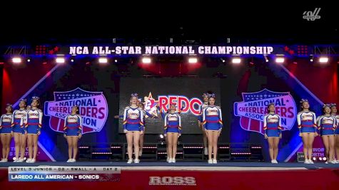 Laredo All American - Sonics [2026 L3 Junior - D2 - Small - A Day 2] 2026 NCA All-Star National Championship