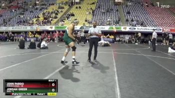 285 lbs Finals (2 Team) - John Pardo, Pennsylvania vs Jordan Greer, Ohio
