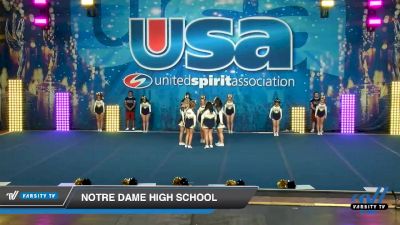 Notre Dame High School [2020 Small Varsity Show Cheer Intermediate (6-12) Day 2] 2020 USA Spirit Nationals