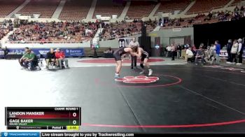 D4-165 lbs Cons. Round 1 - Landon Mansker, Page vs Gage Baker, Round Valley