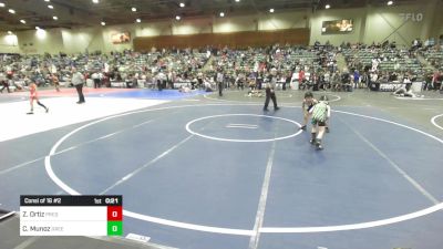 54 lbs Consi Of 16 #2 - Zayne Ortiz, Predators WC vs Charles Munoz, Greenwave Youth WC