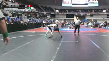 1A-4A 132 Cons. Round 2 - Peyton Andrews, Weaver vs Carter Anderson, Montgomery Catholic Prep School