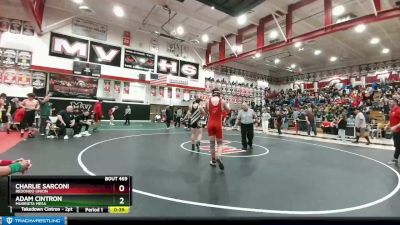 170 lbs Cons. Round 3 - Charlie Sarconi, Redondo Union vs Adam Cintron, Murrieta Mesa