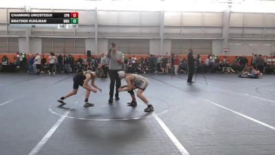 96 lbs Quarterfinals (8 Team) - Channing Uriostegui, CP Wrestling vs Brayden Kuhlman, Westshore WC