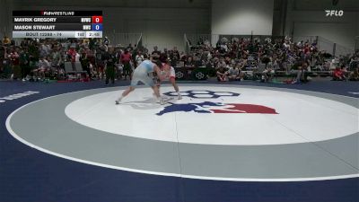 74 lbs Champ. Round 1 - Mavrik Gregory, Mount Vernon Wrestling Club vs Mason Stewart, Michigan Wrestling Club