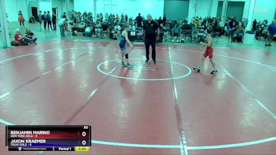 83 lbs 2nd Wrestleback (8 Team) - Benjamin Marino, New York Gold vs Jaxon Kraemer, Texas Gold