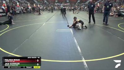 46 lbs 7th Place Match - Malakai Rosas, Capital City WC vs Jace Guswiler, Roseville Eagles WC