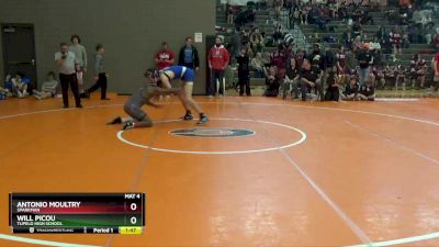 172 lbs Round 2 - Antonio Moultry, Sparkman vs Will Picou, Tupelo High School