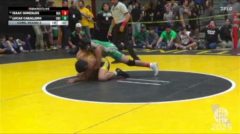 128 lbs Cons. Round 2 - Lucas Caballero, Cooley Middle School vs Isaac Gonzales, MLK