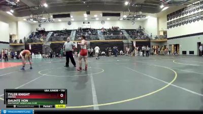 170 lbs Cons. Round 2 - Daunte Hon, Southport Wrestling Club vs Tyler Knight, Indiana