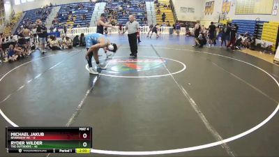 190 lbs Round 7 (8 Team) - Ryder Wilder, The Outsiders vs Michael Jakub, Riverview WC