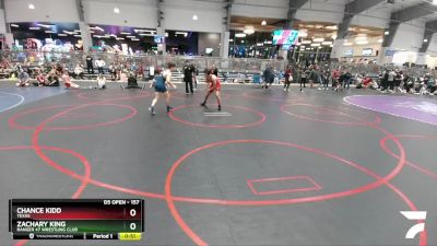 157 lbs Cons. Round 2 - Zachary King, Ranger 47 Wrestling Club vs Chance Kidd, Texas