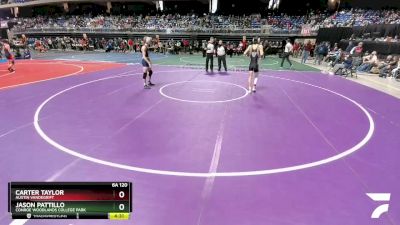 6A 120 lbs Cons. Round 2 - Jason Pattillo, Conroe Woodlands College Park vs Carter Taylor, Austin Vandegrift