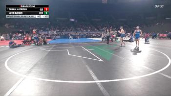 3A Boys 157 lbs 1st Place Match - Luke Baker, Nyssa Boys vs Elijah Hatfield, Glide Boys