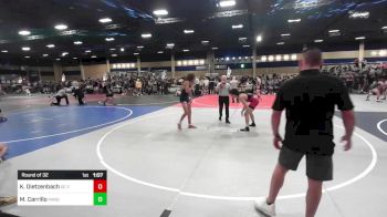 132 lbs Round Of 32 - Kaiden Dietzenbach, DC Elite vs Mason Carrillo, Vandals Regime