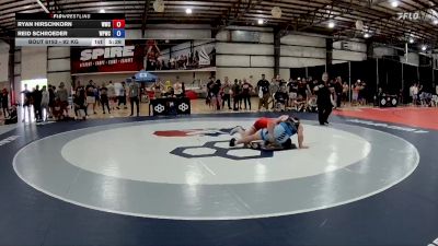 92 kg Cons. Round 1 - Ryan Hirschkorn, Wolves Wrestling Club vs Reid Schroeder, West Point Wrestling Club