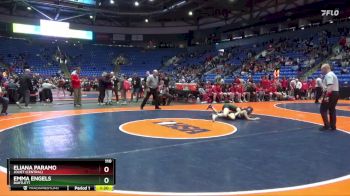 110 lbs Semifinal - Eliana Paramo, Joliet (Central) vs Emma Engels, Bartlett