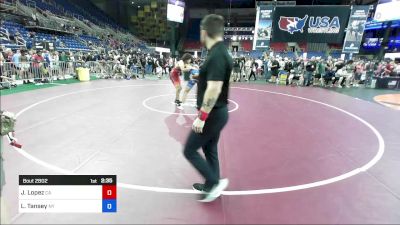 150 lbs Cons 32 #2 - Joseph Lopez, CA vs Leo Tansey, NY