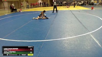 85 lbs Semis & 1st Wrestleback (8 Team) - Jaxx Dahlheimer, Brainerd vs Kayla Pastika, Owatonna