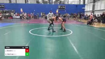 123 lbs Semifinal - Jason Bowers, Alber Athlectics vs Aden Martinez, New Mexico Slam