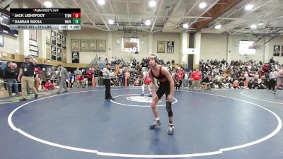 113 lbs Quarterfinal - Jack Lightfoot, Tewksbury vs Damian Sdoia, Wayland