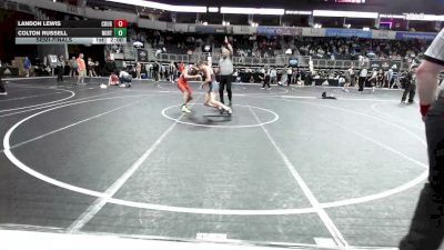 122 lbs Semifinal - Landon Lewis, Cougar Wrestling Club vs Colton Russell, North Point