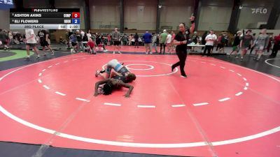 120 lbs 3rd Place - Ashton Akins, Compound Wrestling vs Eli Flowers, Roundtree Wrestling Academy