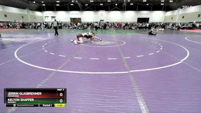 132 lbs Champ. Round 1 - Jerrin Glasbrenner, Fennimore vs Kelton Shaffer, Neosho