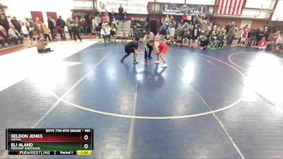 160 lbs Champ. Round 1 - Eli Aland, Fremont Wrestling vs Seldon Jenks, Uintah