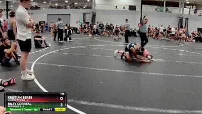 106 lbs Round 5 (8 Team) - Riley Correal, Iron Horse 1 vs Kristian Beres, Validus WC Gold