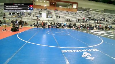U15 Women - 58 lbs 7th Place Match - Rachel Garcia, TX vs Julianna Hernandez, NY