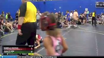 49 lbs Round 3 (6 Team) - Isabella Mafnas, Hastings Wrestling Academy vs Paislye Kirk, Steel Valley
